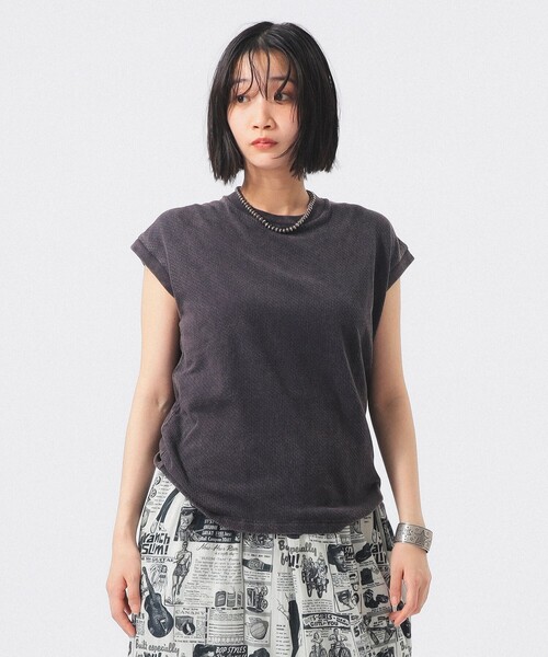 Healthknit(ヘルスニット)の「【8/6再値下げ】【別注】Healthknit / メッシュ ノースリーブ(Tシャツ/カットソー・レディース・ネイビー/オレンジ/ブラック・ONE SIZE)」の2枚目の写真