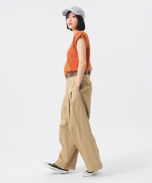 Healthknit(ヘルスニット)の「【8/6再値下げ】【別注】Healthknit / メッシュ ノースリーブ(Tシャツ/カットソー・レディース・ネイビー/オレンジ/ブラック・ONE SIZE)」の22枚目の写真