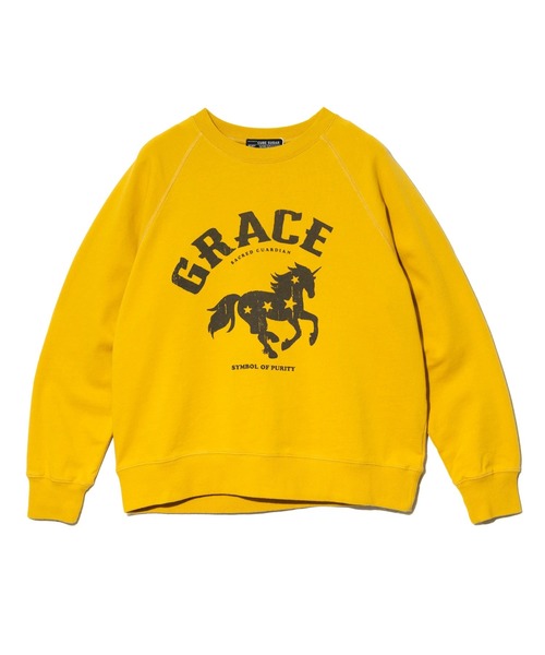 CUBE SUGAR(キューブシュガー)の「CUBE SUGAR/キューブシュガー 裏毛パウダー加工 ラグランPO(スウェット・レディース・ピンク/イエロー・FREE)」の11枚目の写真