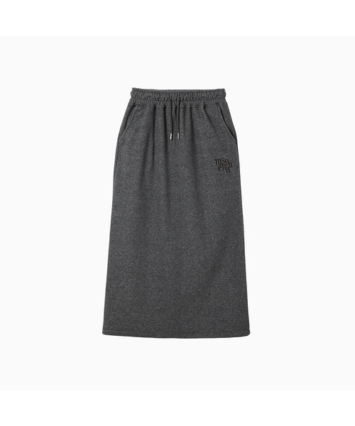MENASOO(ミナス)の「Terry Fleece Long Skirt_Charcoal(スカート・レディース・チャコール・1/2)」の1枚目の写真