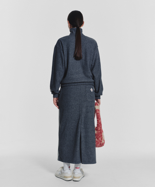 MENASOO(ミナス)の「Terry Fleece Long Skirt_Charcoal(スカート・レディース・チャコール・1/2)」の6枚目の写真