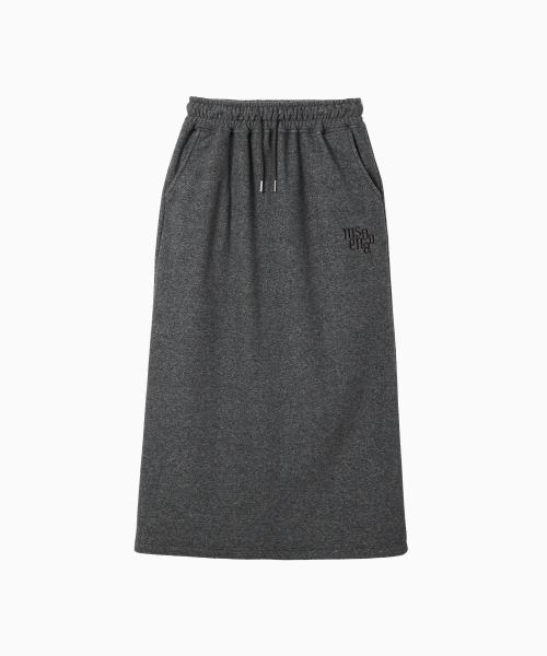 MENASOO(ミナス)の「Terry Fleece Long Skirt_Charcoal(スカート・レディース・チャコール・1/2)」の11枚目の写真