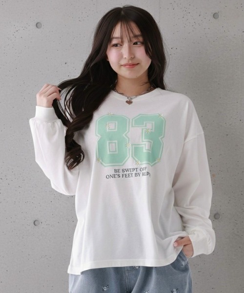 repipi armario（レピピ アルマリオ）の「【10デザイン】最強きゃわTee【WEB限定デザインあり】（Tシャツ/カットソー・キッズ・ピンク/ブラック系その他/ホワイト系その他/グレー系その他/スミクロ/ホワイト系その他2/ホワイト系その他3/ブラック系その他2/グレー系その他2/オフホワイト・SMALL/MEDIUM/LARGE）」の4枚目の写真