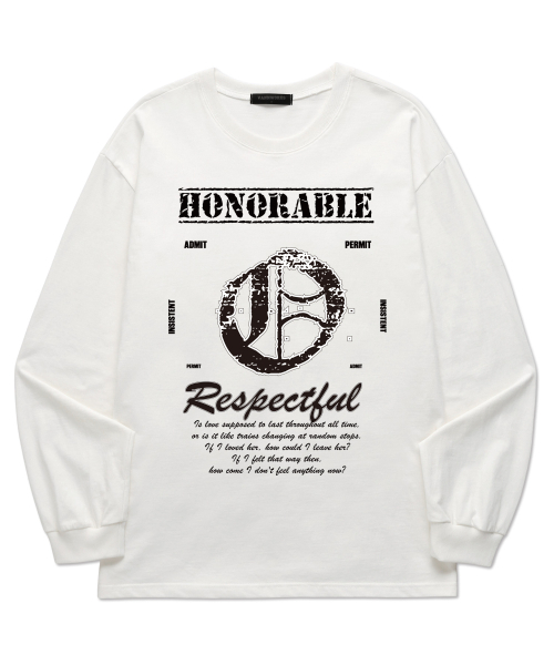 VANNWORKS(バンワークス)の「ABO ロングスリーブ (VLS0209) O_ホワイト(Tシャツ/カットソー・レディース・その他・S/M/L/XL/XXL)」の3枚目の写真