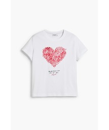 Desigual | ハート柄の半袖Tシャツ(Tシャツ/カットソー)