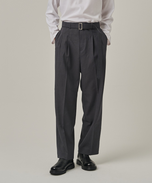 ANALOG MOOD(アナログムード)の「ツーピンタックワイドスラックス(チャコール)(スラックス・メンズ・その他・S/M/L)」の17枚目の写真