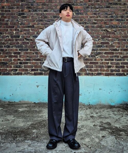 ANALOG MOOD(アナログムード)の「ツーピンタックワイドスラックス(チャコール)(スラックス・メンズ・その他・S/M/L)」の16枚目の写真