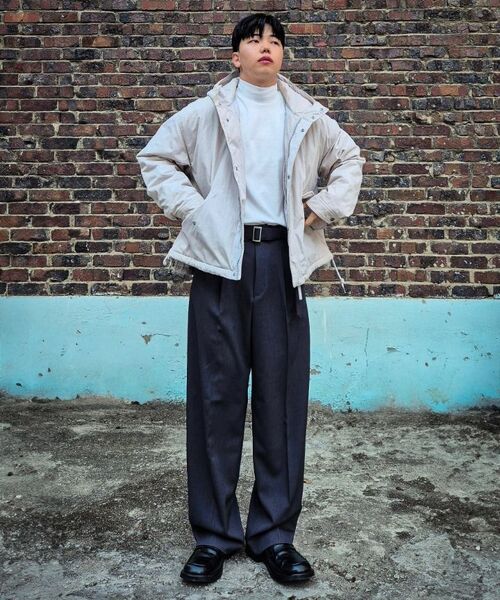 ANALOG MOOD(アナログムード)の「ツーピンタックワイドスラックス(チャコール)(スラックス・メンズ・その他・S/M/L)」の8枚目の写真