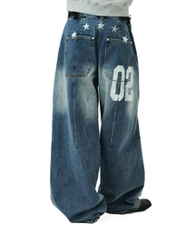 MIM the wardrobe（ミームザワードローブ）の「ユースカーブドアウェイパンツ_ブルー（デニムパンツ）」