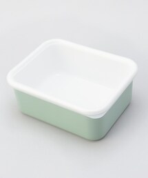 212 KITCHEN STORE | 富士ホーロー深型角容器 ヴィンテージグリーン L <212Kオリジナル>(キッチンツール)