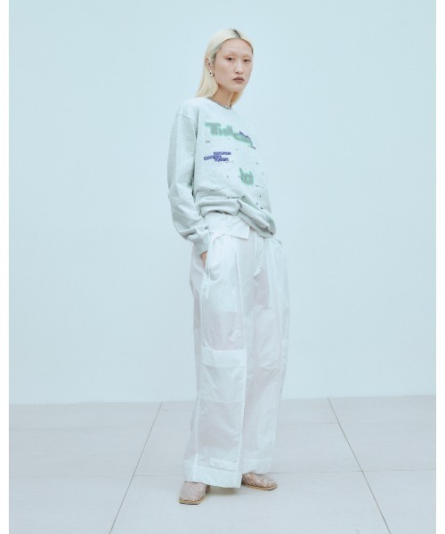 THINGS THAT MATTER(シングス ザット マター)の「WORK TAFFETA PANTS / ワーク タフタ パンツ(その他パンツ・レディース・ブラウン/ホワイト/ブラック・FREE)」の21枚目の写真