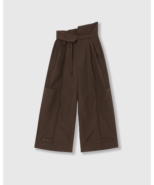 THINGS THAT MATTER(シングス ザット マター)の「WORK TAFFETA PANTS / ワーク タフタ パンツ(その他パンツ・レディース・ブラウン/ホワイト/ブラック・FREE)」の11枚目の写真