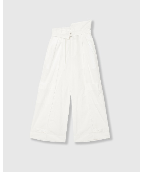 THINGS THAT MATTER(シングス ザット マター)の「WORK TAFFETA PANTS / ワーク タフタ パンツ(その他パンツ・レディース・ブラウン/ホワイト/ブラック・FREE)」の7枚目の写真