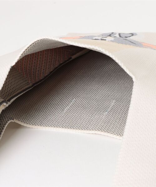 Tom＆Jerry（トムアンドジェリー）の「【公式】TOM and JERRY　チアフルニットマルシェバッグ（ハンドバッグ・レディース・ホワイト/ピンク/イエロー・FREE）」の10枚目の写真