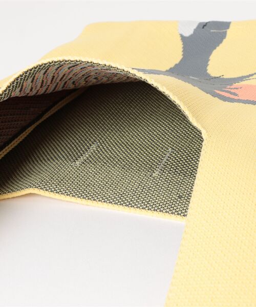 Tom＆Jerry（トムアンドジェリー）の「【公式】TOM and JERRY　チアフルニットマルシェバッグ（ハンドバッグ・レディース・ホワイト/ピンク/イエロー・FREE）」の11枚目の写真