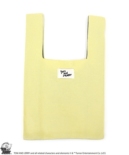 Tom＆Jerry（トムアンドジェリー）の「【公式】TOM and JERRY　チアフルニットマルシェバッグ（ハンドバッグ・レディース・ホワイト/ピンク/イエロー・FREE）」の6枚目の写真
