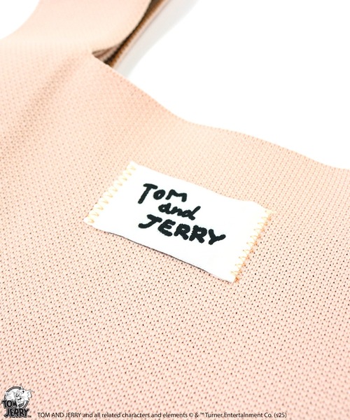 Tom＆Jerry（トムアンドジェリー）の「【公式】TOM and JERRY　チアフルニットマルシェバッグ（ハンドバッグ・レディース・ホワイト/ピンク/イエロー・FREE）」の5枚目の写真