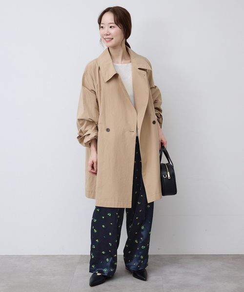 SLOBE IENA（スローブイエナ）の「flower刺繍サテンイージーパンツ（その他パンツ・レディース・ネイビー/イエロー・FREE）」の10枚目の写真