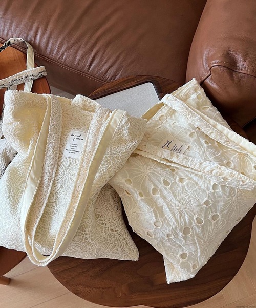VIBGYOR(ヴィブジョー)の「Liaa/レース 刺繍 トートバッグ A18749(トートバッグ・レディース・その他3/その他2/その他1・FREE)」の6枚目の写真