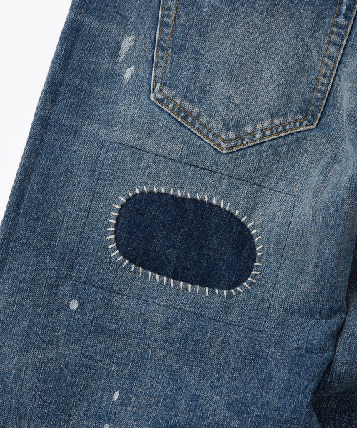 OUTSTANDING(アウトスタンディング)の「30S CINCH BACK SELVEDGE WIDE PANTS_REPAIR BLUE(デニムパンツ・メンズ・その他・SMALL/MEDIUM/LARGE)」の11枚目の写真