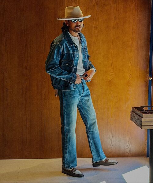OUTSTANDING(アウトスタンディング)の「30S CINCH BACK SELVEDGE WIDE PANTS_REPAIR BLUE(デニムパンツ・メンズ・その他・SMALL/MEDIUM/LARGE)」の15枚目の写真