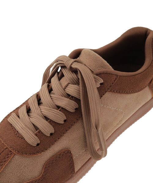 Green　Parks（グリーンパークス）の「ソフトコンビスニーカー（スニーカー・レディース・ライトグレー/ベージュ・L/M/S）」の14枚目の写真