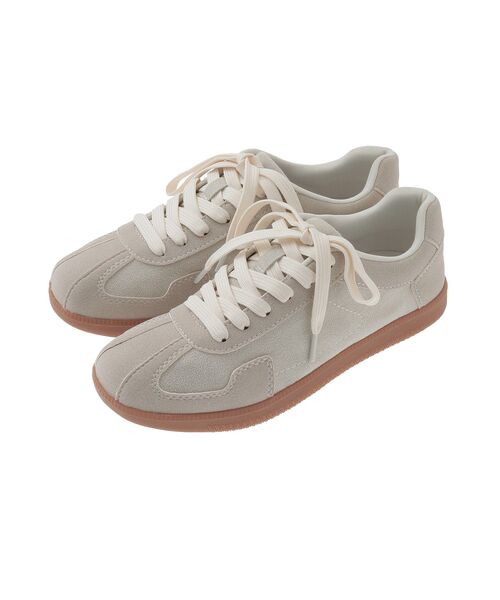 Green　Parks（グリーンパークス）の「ソフトコンビスニーカー（スニーカー・レディース・ライトグレー/ベージュ・L/M/S）」の16枚目の写真