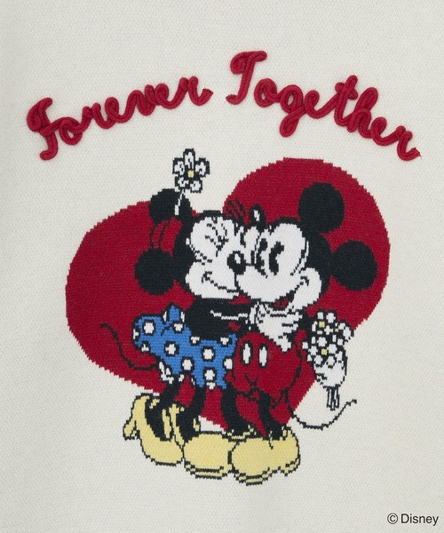 Disney(ディズニー)の「ミッキー&フレンズ/ジャガードニットプルオーバー(ニット/セーター・レディース・アイボリー/杢グレー・FREE)」の19枚目の写真