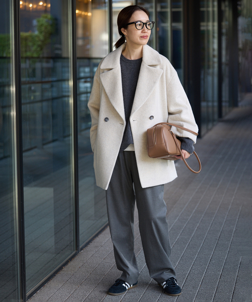 SLOBE IENA（スローブイエナ）の「《追加》SLOBE ロングハンドルボストン（ボストンバッグ・レディース・キャメル/ブラック・FREE）」の9枚目の写真