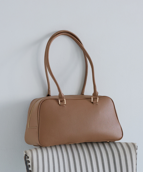 SLOBE IENA（スローブイエナ）の「《追加》SLOBE ロングハンドルボストン（ボストンバッグ・レディース・キャメル/ブラック・FREE）」の11枚目の写真