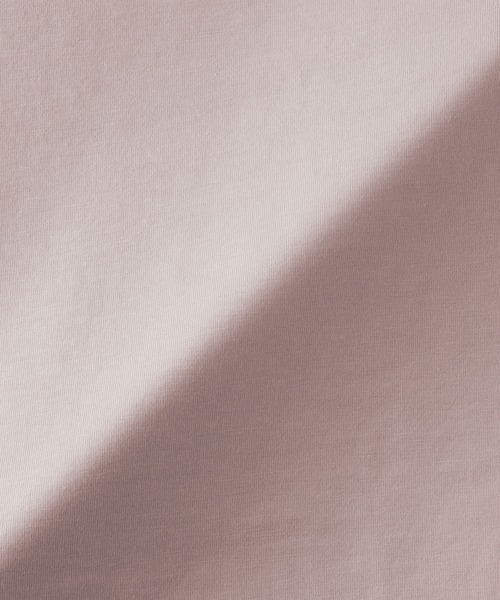 無印良品（ムジルシリョウヒン）の「婦人　天竺編みボートネック七分袖Ｔシャツ（Tシャツ/カットソー・レディース・ブラック/スモークピンク/オレンジ/ダークグレー/ライトパープル/ホワイト/ライトグレー・S/M/L/XL）」の14枚目の写真