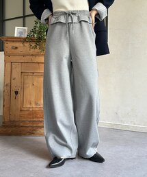 ウエストフリルカーブパンツ