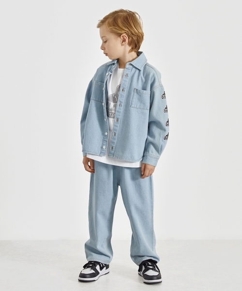 XLARGE KIDS（エクストララージキッズ）の「ヒップパッチロゴ デニムパンツ（デニムパンツ・キッズ・ブルー/ライトブルー・120cm/90cm/140cm/130cm/110cm/100cm）」の17枚目の写真