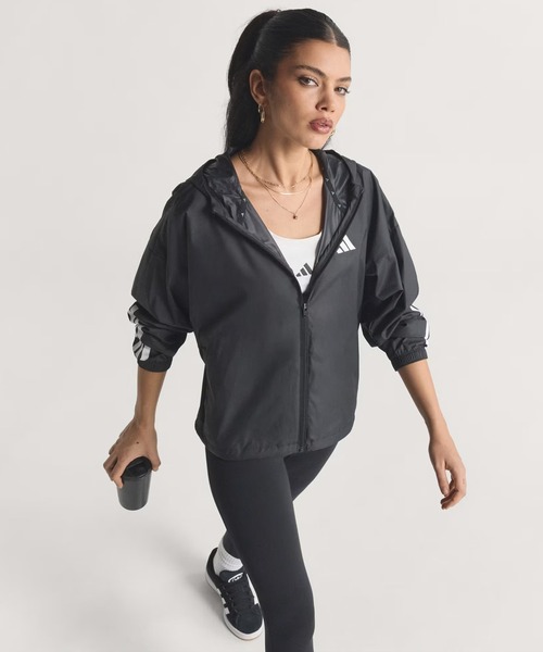 adidas(アディダス)の「adidas/アディダス W HYPERGLAM ウィンドブレーカー ジャケット KKR51(その他アウター・レディース・ホワイト×ブラック/ブラック×ホワイト・L/M)」の10枚目の写真