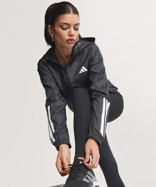 adidas(アディダス)の「adidas/アディダス W HYPERGLAM ウィンドブレーカー ジャケット KKR51(その他アウター・レディース・ホワイト×ブラック/ブラック×ホワイト・L/M)」の11枚目の写真