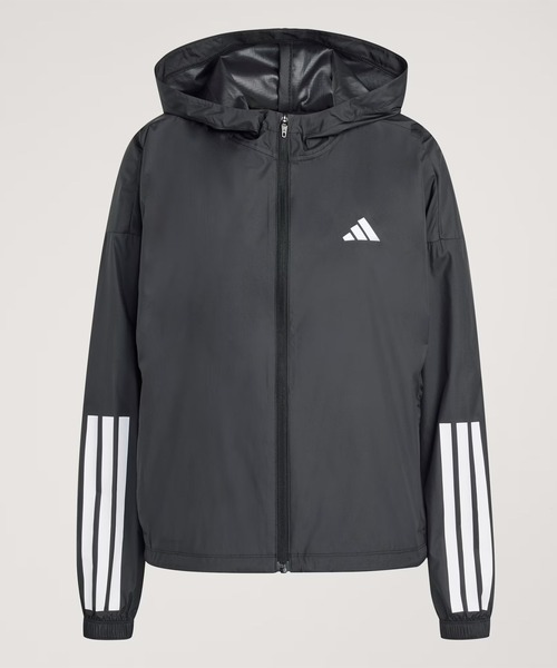 adidas(アディダス)の「adidas/アディダス W HYPERGLAM ウィンドブレーカー ジャケット KKR51(その他アウター・レディース・ホワイト×ブラック/ブラック×ホワイト・L/M)」の3枚目の写真