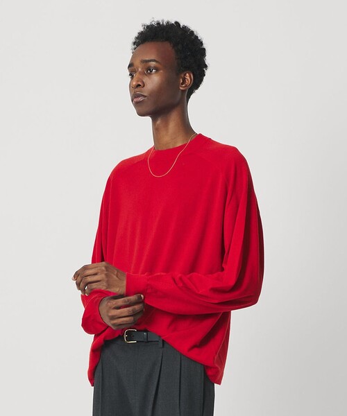 セール】＜OWNESS＞18ゲージ カシミヤ クロップド クルーネック ニット