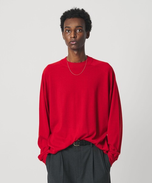 セール】＜OWNESS＞18ゲージ カシミヤ クロップド クルーネック ニット