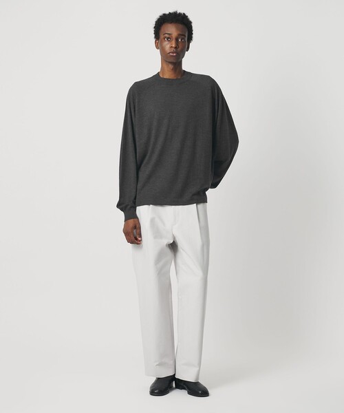 BEAUTY&YOUTH UNITED ARROWS（ビューティーアンドユースユナイテッドアローズ）の「＜OWNESS＞18ゲージ カシミヤ クロップド クルーネック ニット（ニット/セーター・メンズ・レッド/ダークブラウン・S/M/L）」の12枚目の写真