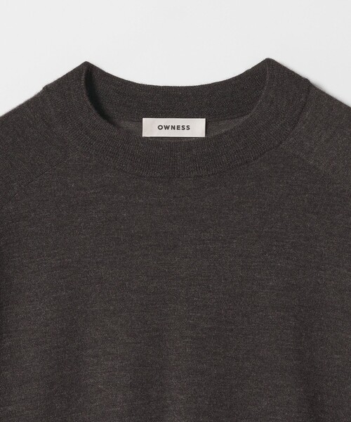 BEAUTY&YOUTH UNITED ARROWS（ビューティーアンドユースユナイテッドアローズ）の「＜OWNESS＞18ゲージ カシミヤ クロップド クルーネック ニット（ニット/セーター・メンズ・レッド/ダークブラウン・S/M/L）」の21枚目の写真