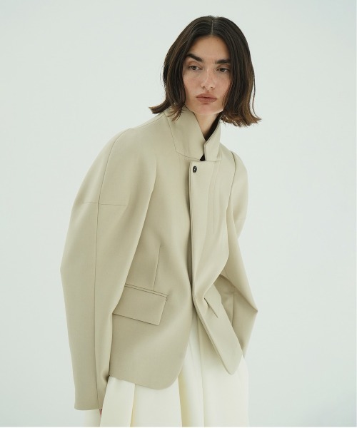 CLANE（クラネ）の「SCULPTED SLEEVE COMPACT JACKET（テーラードジャケット・レディース・ブラック/ベージュ・1/2）」の16枚目の写真
