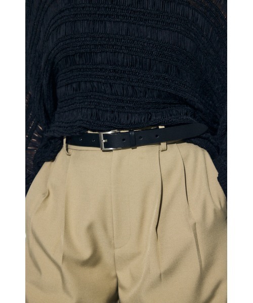 AZUL by moussy（アズールバイマウジー）の「スクエアバックルレザーベルト（ベルト・レディース・ブラック/ブラウン・FREE）」の3枚目の写真