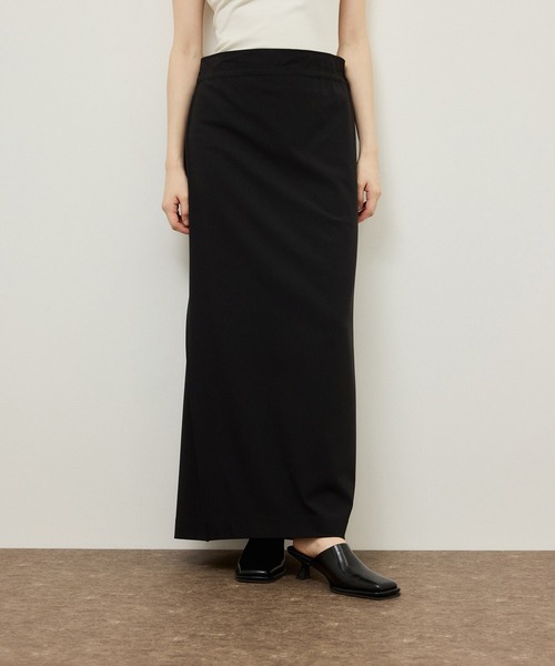 ADAM ET ROPE'（アダムエロペ）の「ドロストリーンスカート（スカート・レディース・ブラック/ブラウン・38/36）」の3枚目の写真
