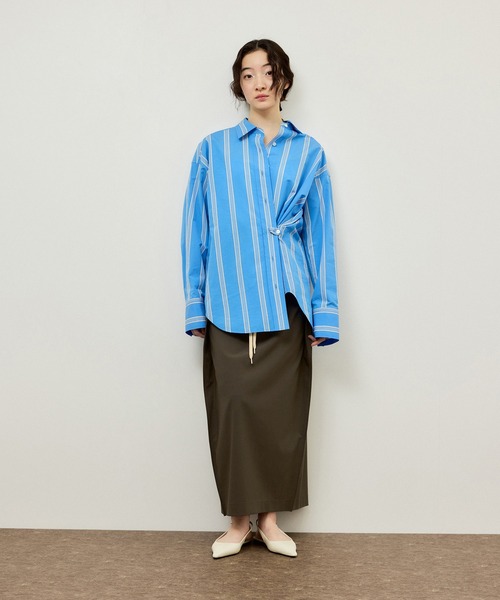 ADAM ET ROPE'（アダムエロペ）の「ドロストリーンスカート（スカート・レディース・ブラック/ブラウン・38/36）」の5枚目の写真