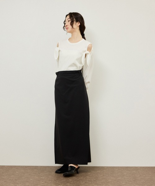 ADAM ET ROPE'（アダムエロペ）の「ドロストリーンスカート（スカート・レディース・ブラック/ブラウン・38/36）」の6枚目の写真