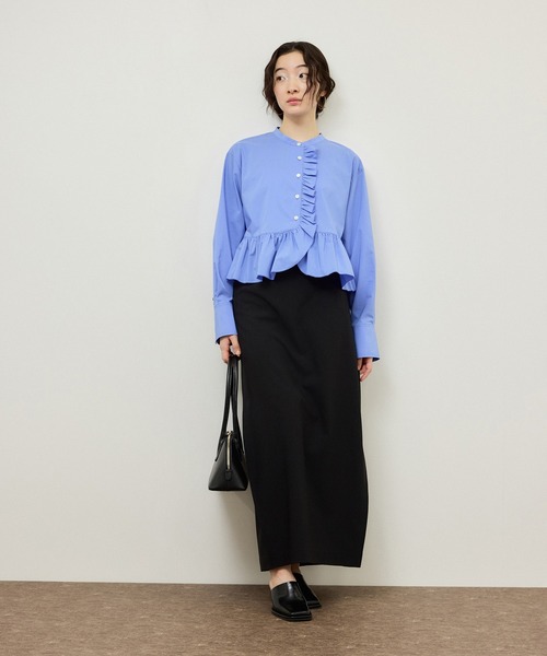 ADAM ET ROPE'（アダムエロペ）の「ドロストリーンスカート（スカート・レディース・ブラック/ブラウン・38/36）」の8枚目の写真