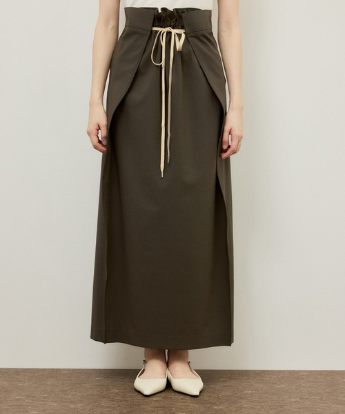 ADAM ET ROPE'（アダムエロペ）の「ドロストリーンスカート（スカート・レディース・ブラック/ブラウン・38/36）」の11枚目の写真