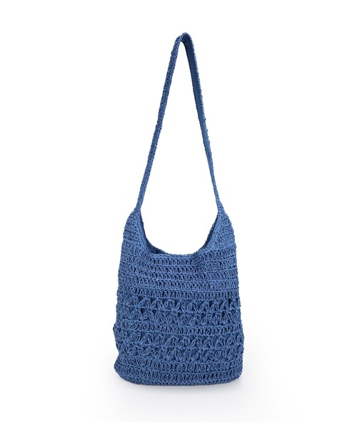 T・S・L（ティーエスエル）の「ペーパーショルダーバッグ（かごバッグ・レディース・ベージュ/ブルー/ナチュラル・FREE）」の10枚目の写真