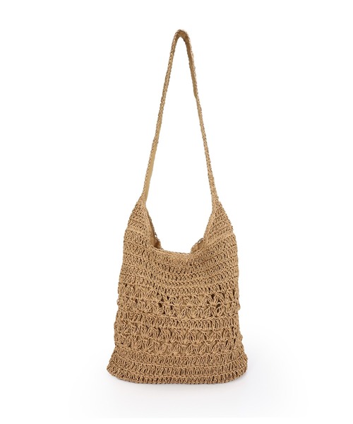 T・S・L（ティーエスエル）の「ペーパーショルダーバッグ（かごバッグ・レディース・ベージュ/ブルー/ナチュラル・FREE）」の8枚目の写真