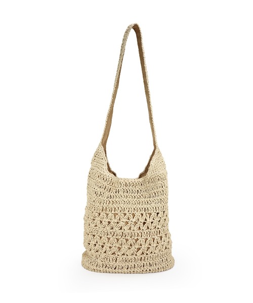 T・S・L（ティーエスエル）の「ペーパーショルダーバッグ（かごバッグ・レディース・ベージュ/ブルー/ナチュラル・FREE）」の9枚目の写真